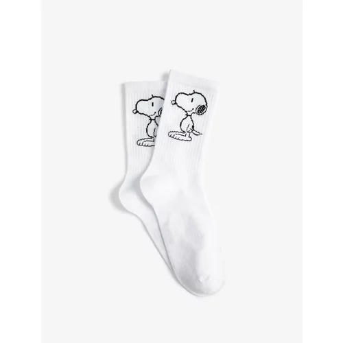 Koton Snoopy Cleat Socks Licensed Embroidered