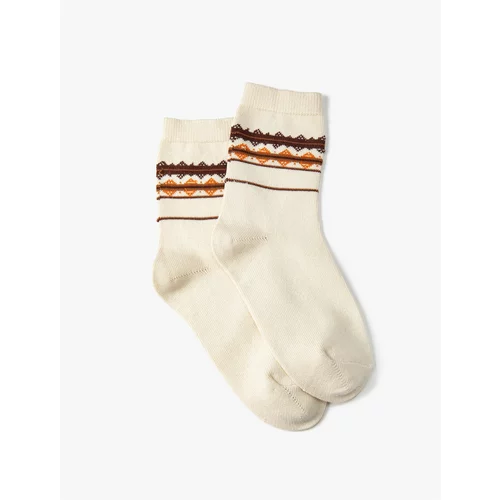 Koton Socket Socks Ethnic Patterned