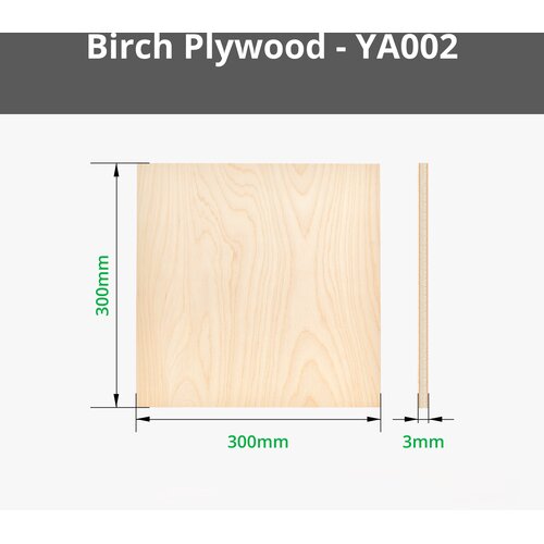Bambu Lab 3 mm Birch Plywood - 1 set. Cene