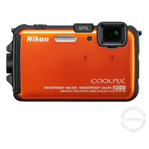 Nikon CoolPix AW100 Orange digitalni fotoaparat Slike