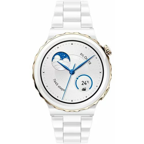 Huawei Smart watch GT 3 Pro 43mm (white ceramic strap) Frigga-B19T