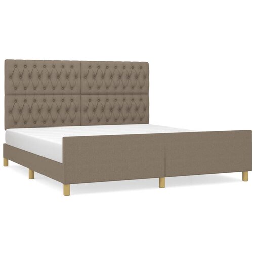 Maison Chic Posteljni okvir - Dvoposteljna postelja - Zakonska postelja brez vzmetnice taupe 180x200 cm blago-J4247, (21765207) Cene