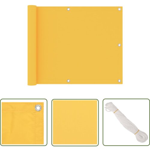  The Living Store Balkonsko platno rumeno 75x500 cm oksford blago - Balkonsko Platno, (21743756) Slike