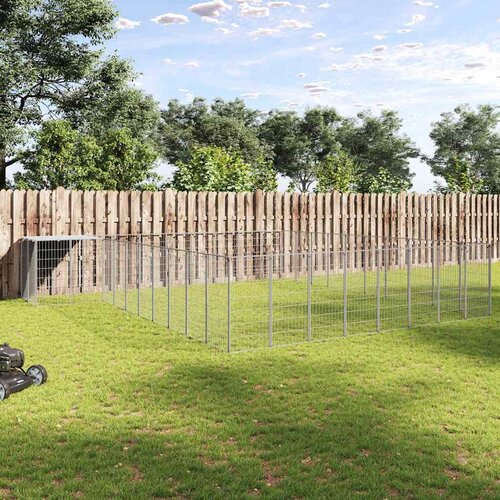  Kavez za pse srebrni 37,51 m² čelični Cene