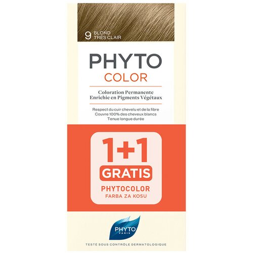 Phyto color 9 Blond Très Clair 1+1 gratis Cene