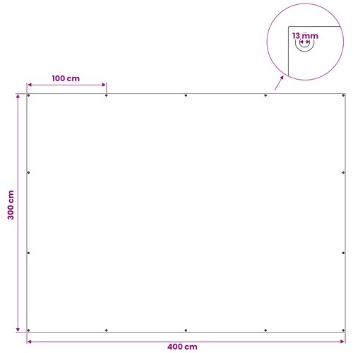  s rupama Antracit siva 3 x 4 m 260 gsm PE Slike