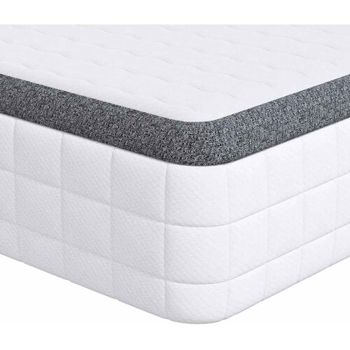 VidaXL Vzmetnica 2 pcs Bela in siva 70 x 190 cm Bonell vzmet, (5000288680) Slike