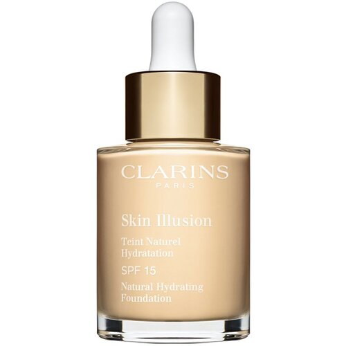 Clarins Skin Illusion Natural Hydrating Foundation posvetlitveni vlažilni tekoči puder SPF 15 odtenek 100.5 Cream 30 ml Cene