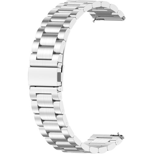 INF Pa&scaron;ček za uro 22 mm Huawei Watch GT/Magic/TicWatch Pro nerjaveče jeklo Silver, (21235618) Cene