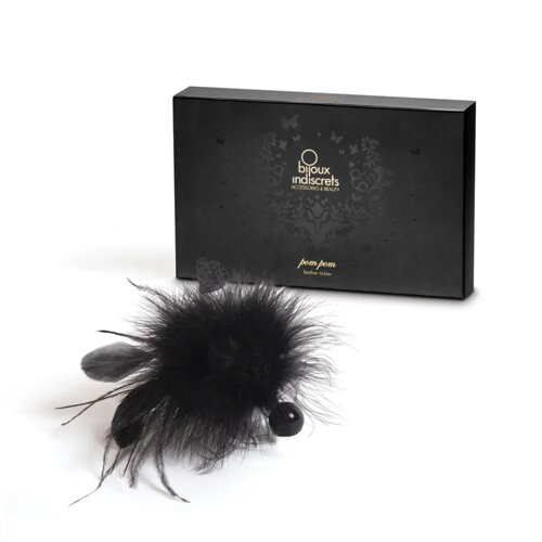 Bijoux Indiscrets Igračka sa perjem Pom Pom, Crna Slike