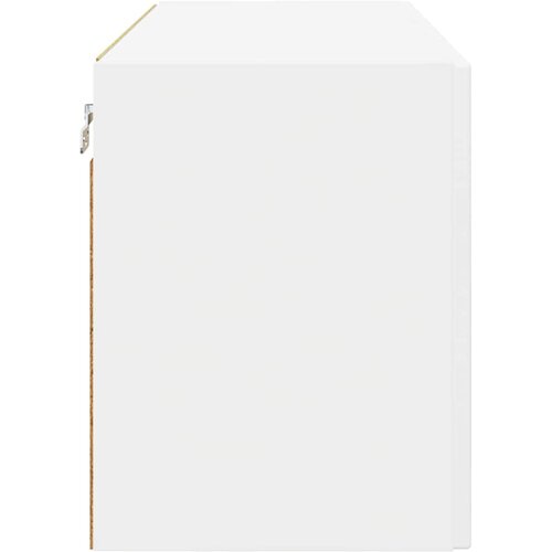  Zidni stakleni ormarić Bijelo 60 x 31 x 40 cm Konstruirano drvo Slike