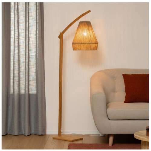 Atmosphera Stojeća lampa PALM 1xE27/60W/230V bambus/konoplja Slike