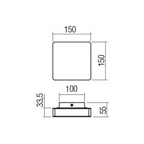  Redo 01-2384 - LED zidno svetlo TABLET LED/11W/230V 3000K CRI 90 crno Slike