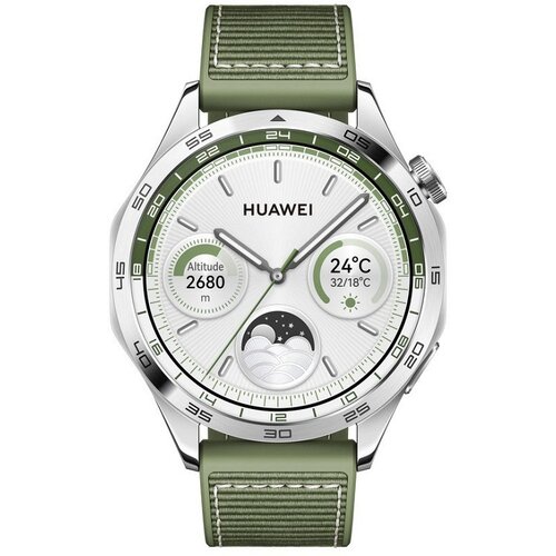 Huawei WATCH GT 4 46 MM SREBRNA ZELENA Slike