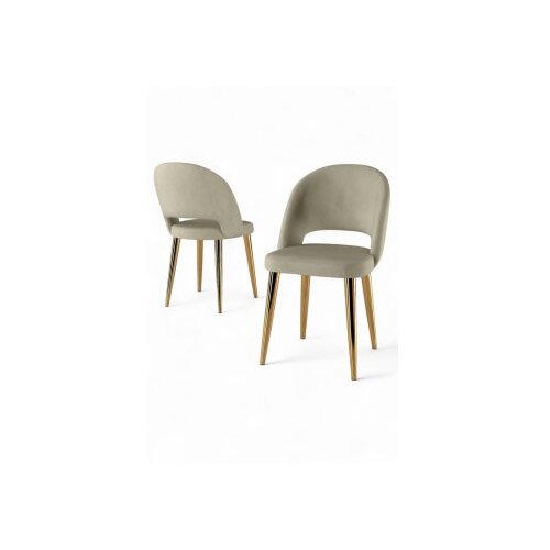 Hanah home set stolica (4 komada) pane cream gold Cene