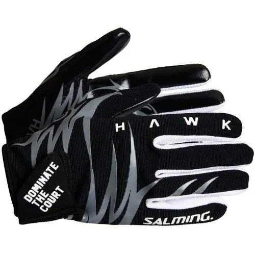 Salming HAWK GLOVES Floorball vratarske rukavice, crna, veličina