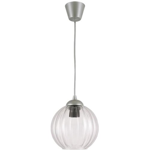 Brilagi LED luster na sajli RETRO GLASS 1xE27/60W/230V prečnik 18 cm srebrna/prozirna Slike