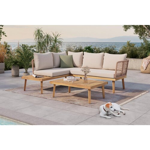 Ambia Garden LOUNGE GARNITURA akacija masivno jeklo Slike
