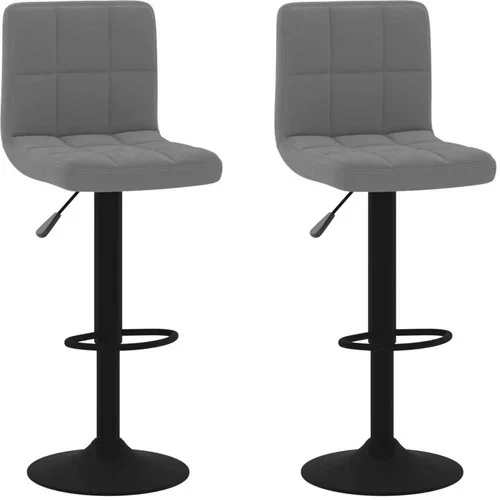  Barski stolčki 2 kosa temno siv žamet, (20700431)