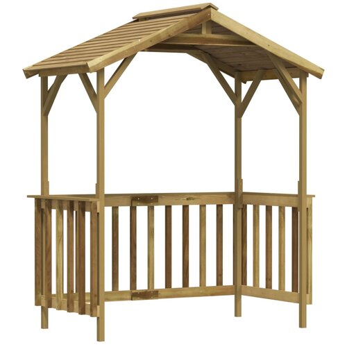 vidaXL Lopa za žar 163,5x93x210 cm impregnirana borovina Cene