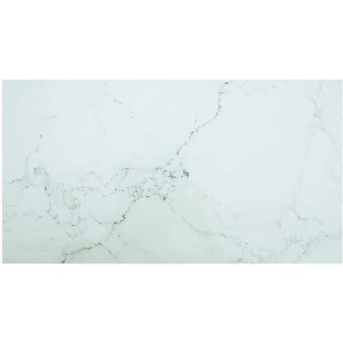 vidaXL Mizna plošča bela 120x65 cm 8 mm kaljeno steklo z marmorjem Cene