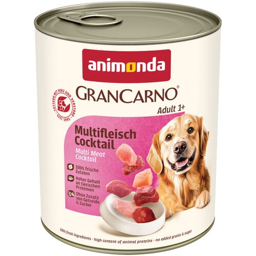  Ekonomično pakiranje animonda GranCarno Original 12 x 800 g - Koktel više vrsta mesa Cene