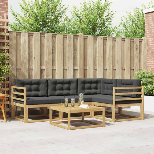  Set vanjskih sofa 5 pcs Bijela i antracit 79 x 79 x 37 cm Cene