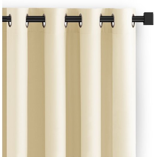 Restilo curtain CARLI color creamy plain style classic silver eyelets type of material - textiles oxford 200x270 Cijene