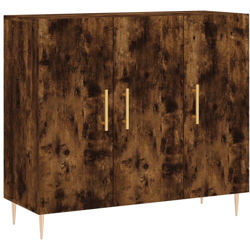 Maison Chic Komoda - Predalnik dimljeni hrast 90x34x80 cm konstruiran les, (21716960) Slike