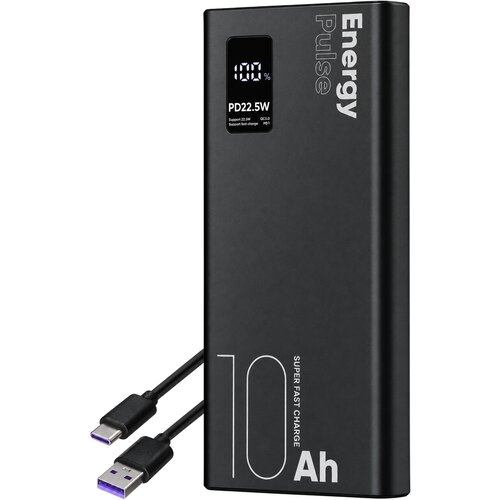  Obal Me EnergyPulse prenosna baterija 10000mAh 22W z digitalnim zaslonom črne barve Cene