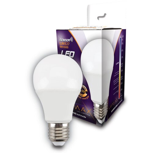Lumax LED SIJALICE SA SENZORIMA DAN-NOC-POKRET E27-9W-820LM-6500K Cene