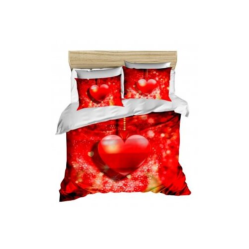 Lessentiel Maison set posteljine 159, 160x220cm, crvena i bijela Cene