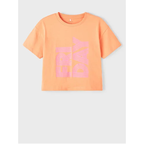 name it Orange Girls' T-shirt Balone - Girls