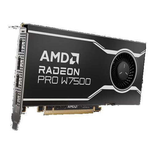 AMD gpu W7500 8GB GDDR6 128bit, 12Tflops, 4x dp 2.1, active fan, RDNA3 Cene