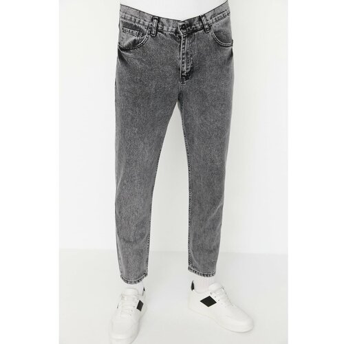 Trendyol Men's Anthracite Relax Fit Jeans Slike