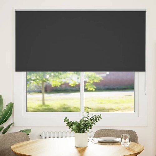 vidaXL Rolo zavjesa Blackout Black 165x150 cm Širina tkanine 161,6 cm Cijene