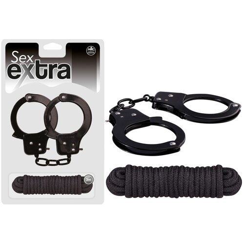 Nmc Sex Extra Metal Cuffs & Love Rope Black Cijene