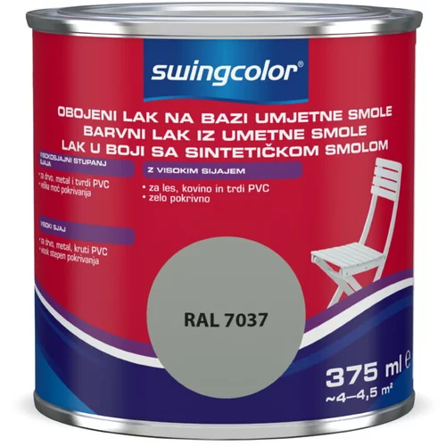SWINGCOLOR Barvni lak iz umetne smole Swingcolor (siva, visok sijaj, 375 ml)