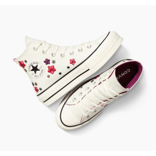 Converse Ženske patike chuck taylor all star lift platform flowers Slike