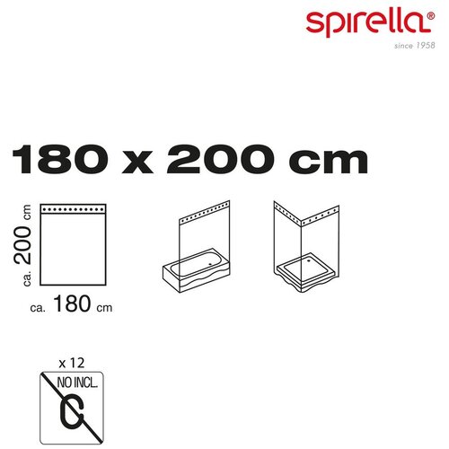 Spirella Zavesa za tu&amp;scaron; 180x200 cm Baigneuses &amp;ndash; Slike