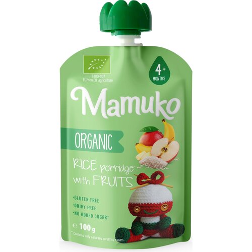 BIO Organic Rice and Fruits Puree - 100 g Cene