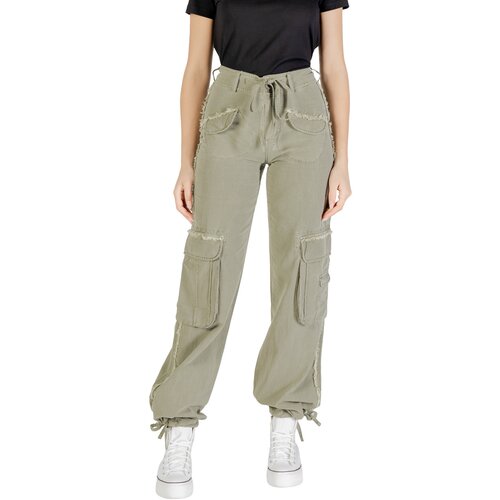 Desigual Hlače PANT_ALEJANDRIA 25SWPW27 Zelena Cene
