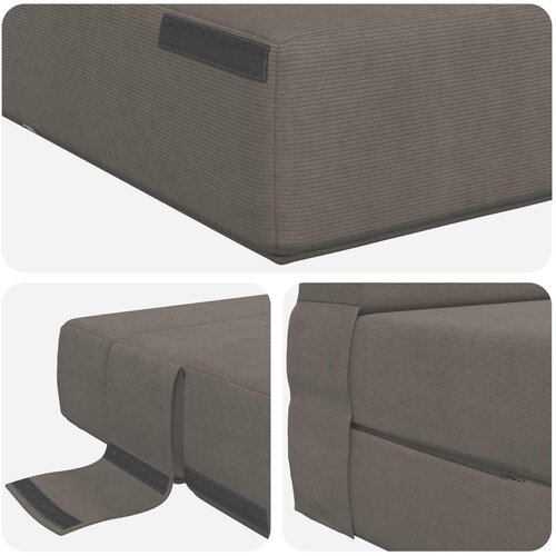 SOFA na razvlačenje Svjetlosiva 100 x 80 x 60 cm Tkanina Slike