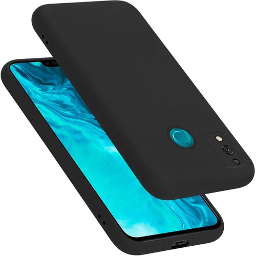 Cadorabo Ohišje je združljivo z Honor 9X LITE in tekoča črna barva - Zaščitni ovitek iz prožnega silikona TPU, (20860184) Cene