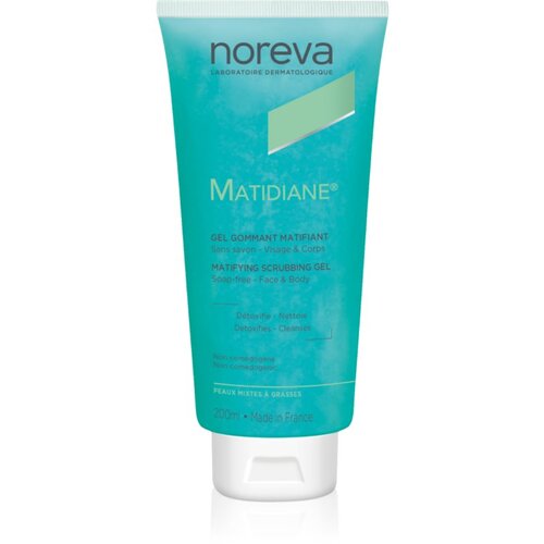 Noreva Matidiane Matifying Scrubbing Gel piling gel za či&amp;scaron;ćenje za masno i problematično lice 200 ml Slike