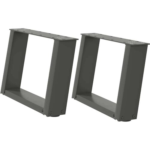 Noge za stolić U-oblika 2 kom antracit 40x(30-31) cm čelik Slike