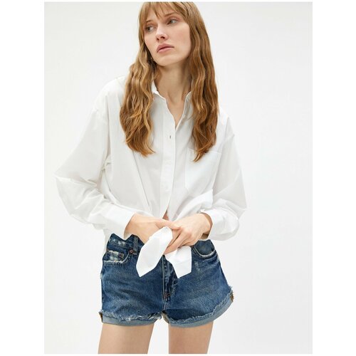Koton Shirt - White - Oversize Slike