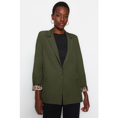 Trendyol Dark Khaki Blazer Jacket Slike