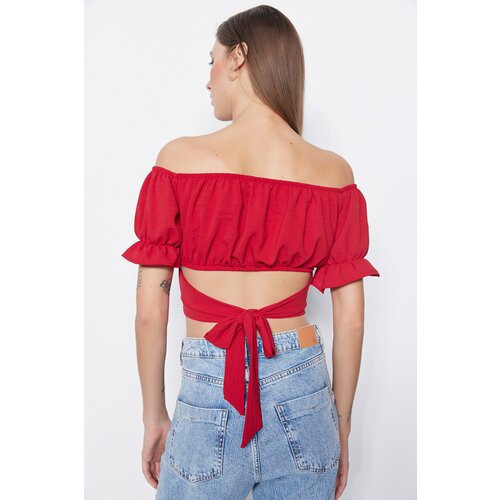 Trendyol Blouse - Red - Fitted Slike