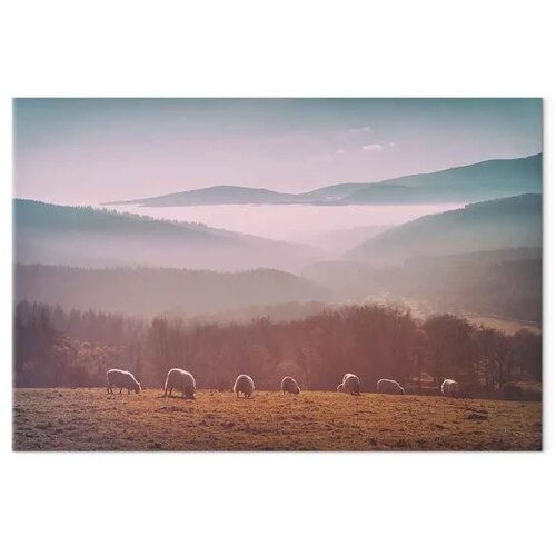 Slika - Sheep in Mountain Landscape (1-part) - Animals in Nature 60x40 Akustična Cene